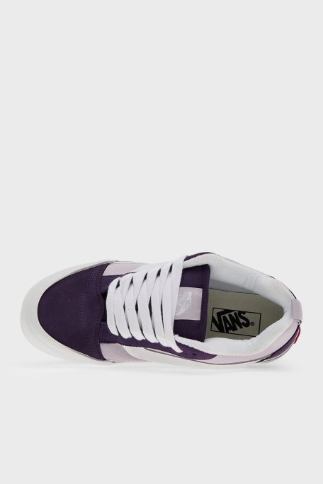Vans Knu Skool Logolu Süet Sneaker Unisex Ayakkabı VN000D6ZEMY1 Lila-Mor - Vans (1)