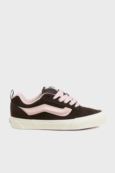 Vans Knu Skool Süet Sneaker Unisex Ayakkabı VN000D75O3N1 SİYAH-PEMBE - Vans