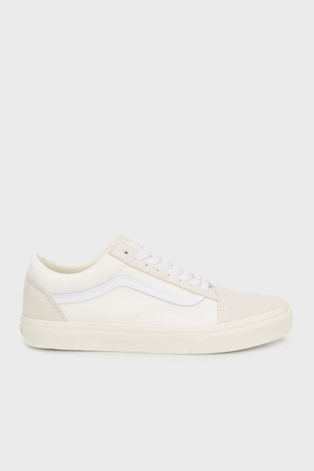 Vans Old Skool Süet Logolu Sneaker Unisex Ayakkabı VN000D5NWHT1 BEYAZ - Vans