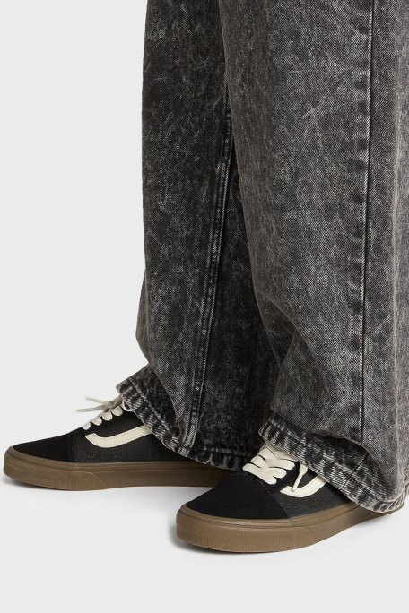 Vans Old Skool Süet ve Kanvas Sneaker Unisex Ayakkabı VN0A2Z42BMA1 SİYAH - Vans (1)