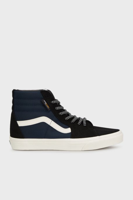 Vans SK8-Hi Logolu Bilekli Sneaker Unisex Ayakkabı VN000CMXLKZ1 SİYAH-LACİVERT - Vans