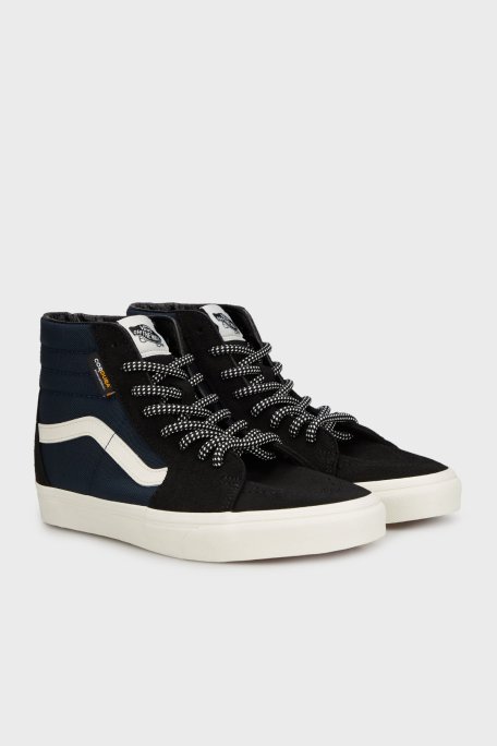Vans SK8-Hi Logolu Bilekli Sneaker Unisex Ayakkabı VN000CMXLKZ1 SİYAH-LACİVERT - Vans (1)
