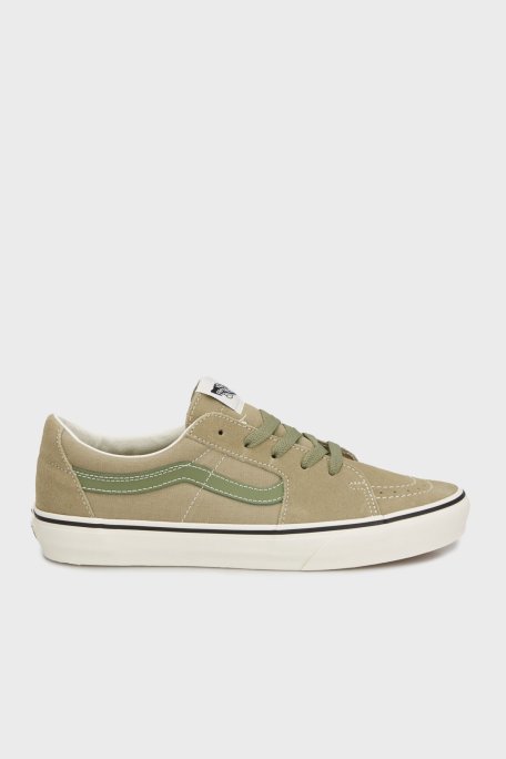 Vans SK8-Low Logolu Süet Sneaker Unisex Ayakkabı VN0009QRD3Z1 HAKİ - Vans