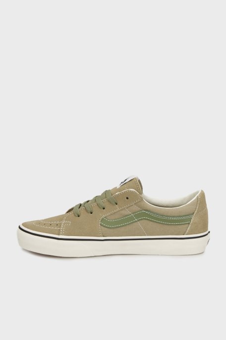 Vans SK8-Low Logolu Süet Sneaker Unisex Ayakkabı VN0009QRD3Z1 HAKİ - Vans (1)