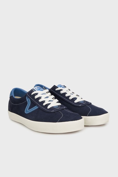 Vans Sport Low Logolu Süet ve Deri Detaylı Sneaker Unisex Ayakkabı VN000D6NJDU1 LACİVERT - Vans (1)