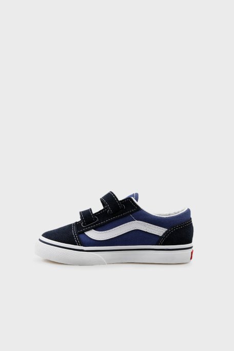 Vans TD Old Skool V Cırt Cırtlı Süet ve Kanvas Sneaker Unisex Çocuk Ayakkabı VN000D3YNVY1 LACİVERT - Vans (1)