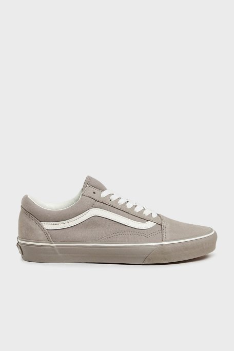 Vans TD Old Skool V Süet Logolu Sneaker Unisex Ayakkabı VN000D5NBXC1 GRİ - Vans