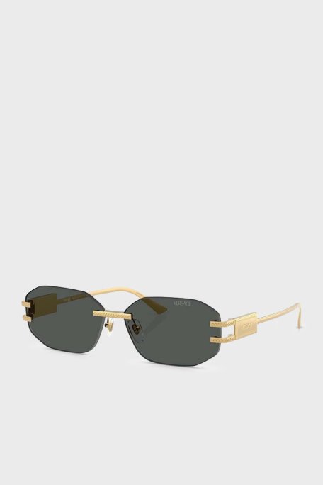 Versace Asimetrik Güneş Bayan Gözlük 0VE2274 100287 58 Altın - Versace