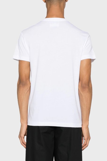 Versace Jeans Couture Logolu Bisiklet Yaka Pamuklu Slim Fit Erkek T Shirt 76GAHG00 CJ00G 003 BEYAZ - Versace Jeans Couture (1)