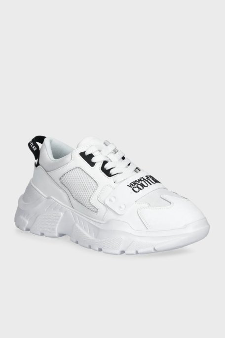 Versace Jeans Couture Logolu Kalın Taban Sneaker Erkek Ayakkabı 78YA3SC4 ZSC55 003 BEYAZ - Versace Jeans Couture (1)