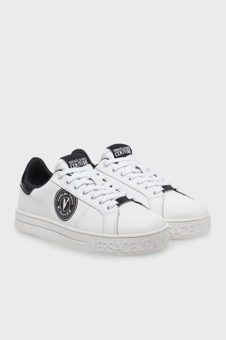 Versace Jeans Couture Logolu Kalın Taban Sneaker Erkek Ayakkabı 78YA3SK1 ZPB01 003 BEYAZ - Versace Jeans Couture (1)