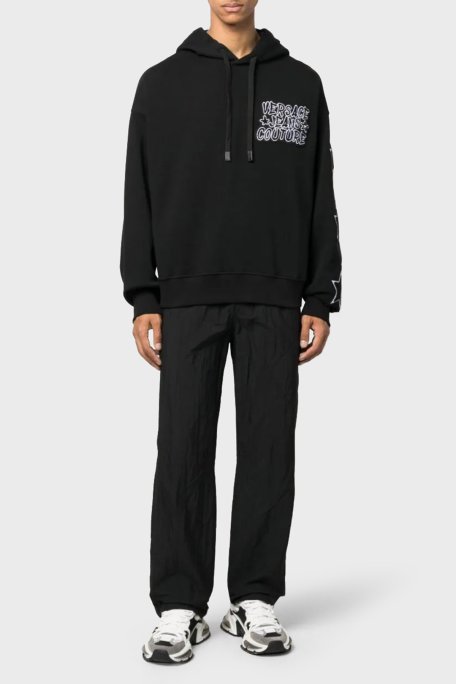 Versace Jeans Couture Pamuklu Relaxed Fit Erkek Sweat 75GAI3C2 F0002 899 SİYAH - Versace Jeans Couture (1)