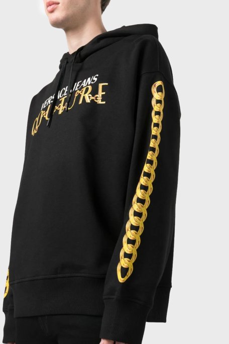 Versace Jeans Couture Pamuklu Relaxed Fit Erkek Sweat 75GAIF01 CF00F G89 SİYAH - Versace Jeans Couture (1)