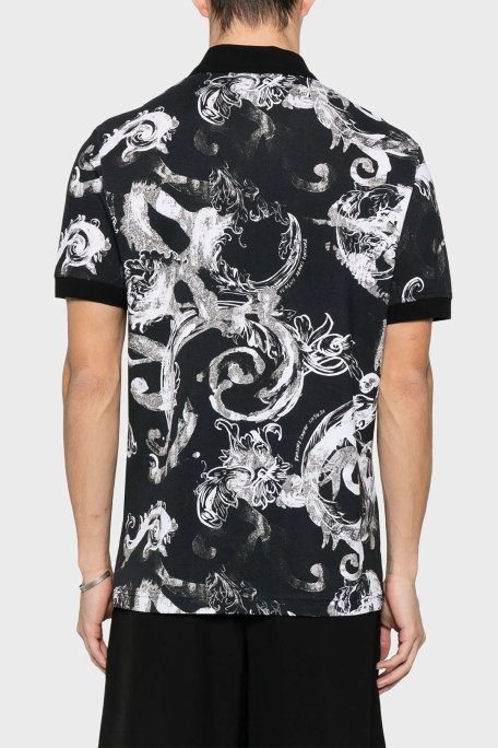 Versace Jeans Couture Pamuklu Slim Fit Erkek Polo Yaka T Shirt 76GAG6S0 JS286 899 SİYAH - Versace Jeans Couture (1)