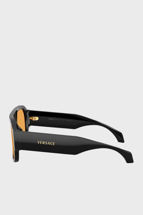 Versace Logolu Güneş Erkek Gözlük 0VE4508U GB17 56 Siyah - Versace (1)
