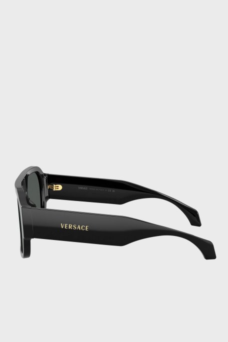 Versace Logolu Güneş Erkek Gözlük 0VE4508U GB187 56 Siyah - Versace (1)
