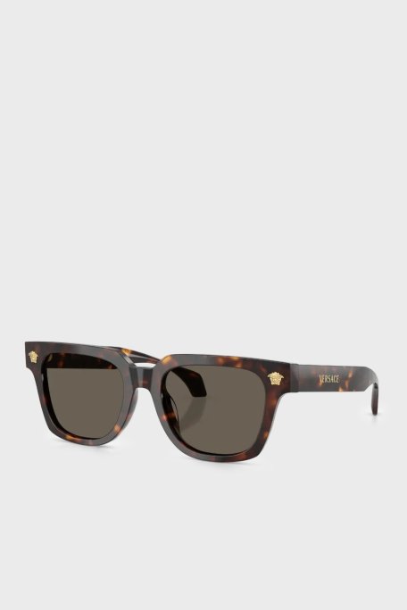 Versace Logolu Güneş Erkek Gözlük 0VE4510U 1083 52 Kaplumbağa kabuğu - Versace
