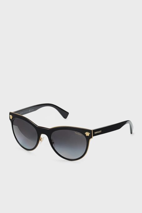 Versace Oval Güneş Kadın Gözlük 0VE2198 1002T3 54 Siyah - Versace (1)