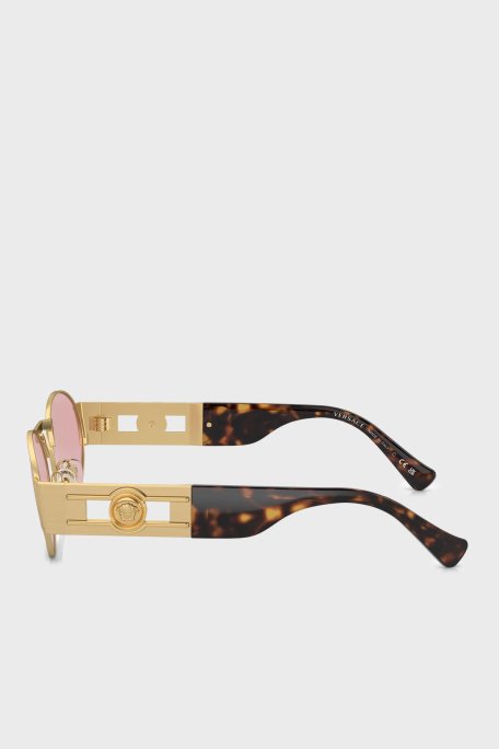 Versace Oval Güneş Kadın Gözlük 0VE2264 100284 56 Altın - Versace (1)