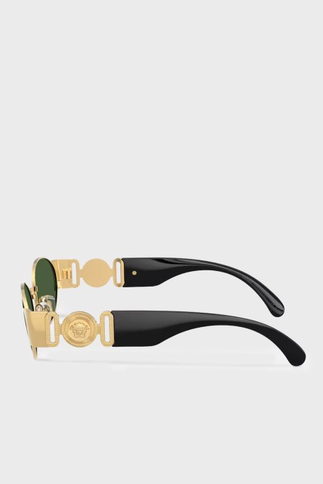 Versace Oval Logolu Güneş Kadın Gözlük 0VE22991 00271 56 Altın - Versace (1)