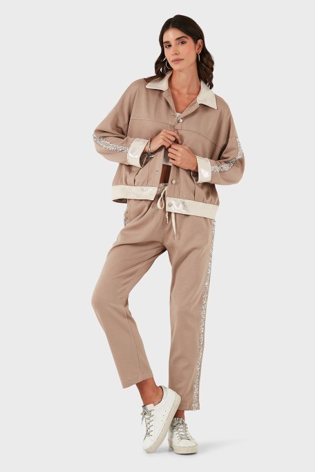 Via Dante Oversize Fit Gömlek Yaka Cep Detaylı Bayan Ceket 69143570 VİZON - Via Dante (1)