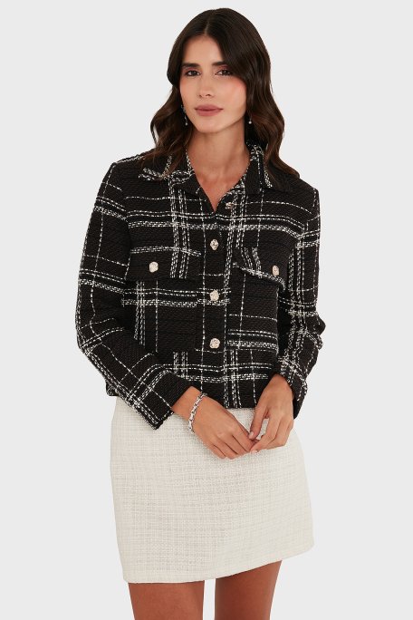 Via Dante Pamuklu Regular Fit Düğmeli Gömlek Yaka Bayan Ceket 2687551191 KAHVE - Via Dante