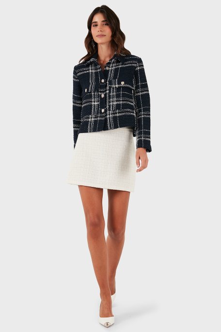 Via Dante Pamuklu Regular Fit Düğmeli Gömlek Yaka Bayan Ceket 2687551191 LACİVERT - Via Dante (1)