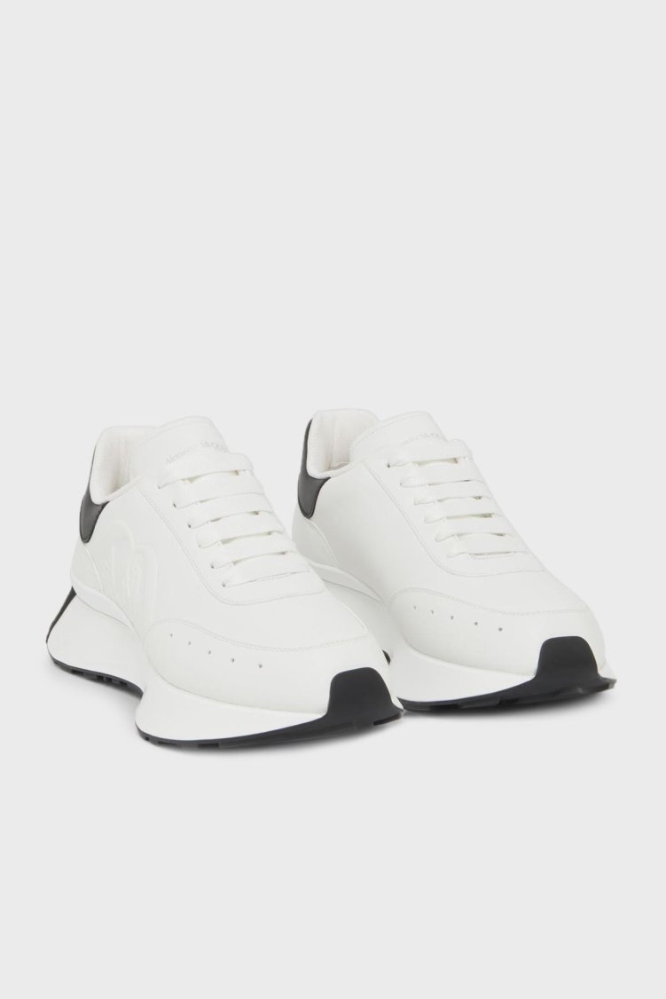 Mcqueen Hakiki Deri Sneaker Kadın Ayakkabı 782630WIDN5 9061 BEYAZ-SİYAH - McQueen (1)