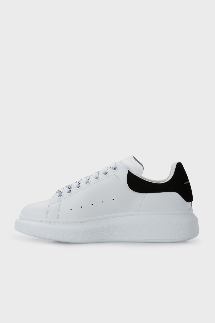 Mcqueen Logolu Hakiki Deri Sneaker Kadın Ayakkabı 553770WHGP7 9061 BEYAZ-SİYAH - McQueen (1)