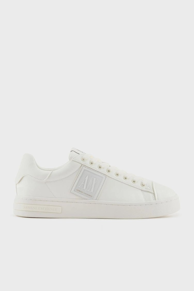Armani Exchage Logolu Sneaker Erkek Ayakkabı XUX252 XV805 M801 EKRU - Armani Exchange