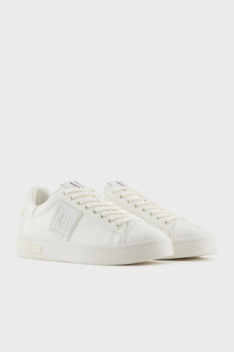 Armani Exchage Logolu Sneaker Erkek Ayakkabı XUX252 XV805 M801 EKRU - Armani Exchange (1)
