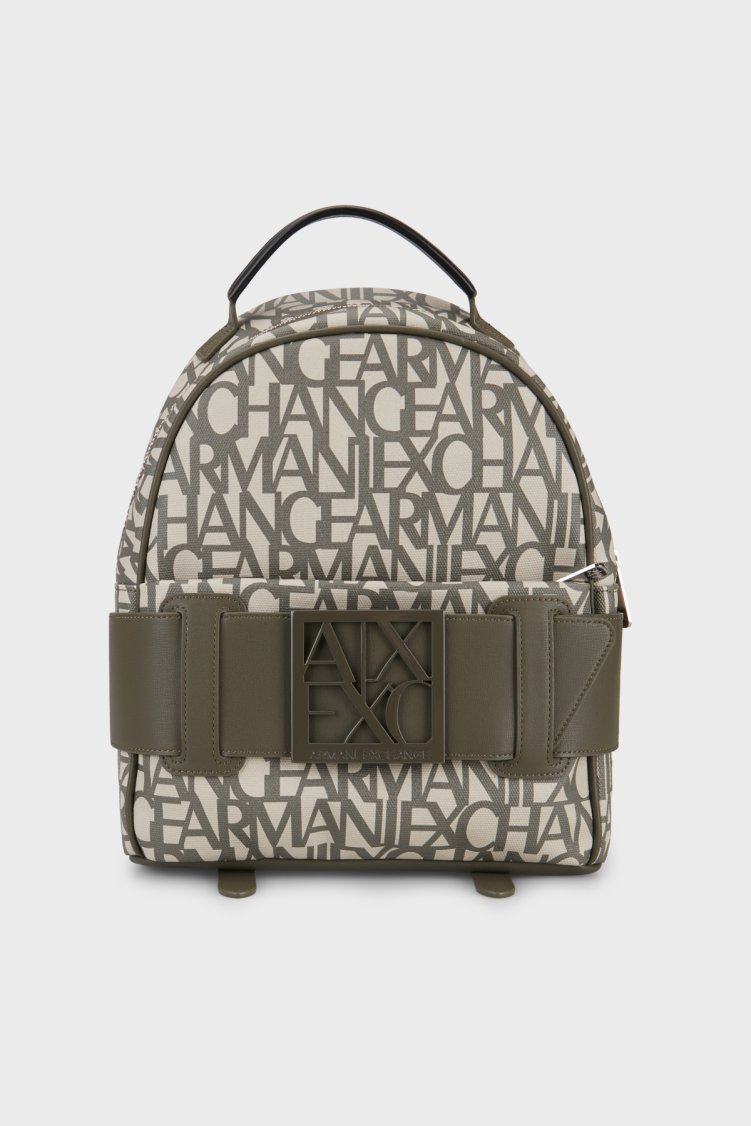 Armani Exchange 4G Logolu Ayarlanabilir Askılı Kadın Sırt Çantası 949153 3F742 MZ317 HAKİ - Armani Exchange