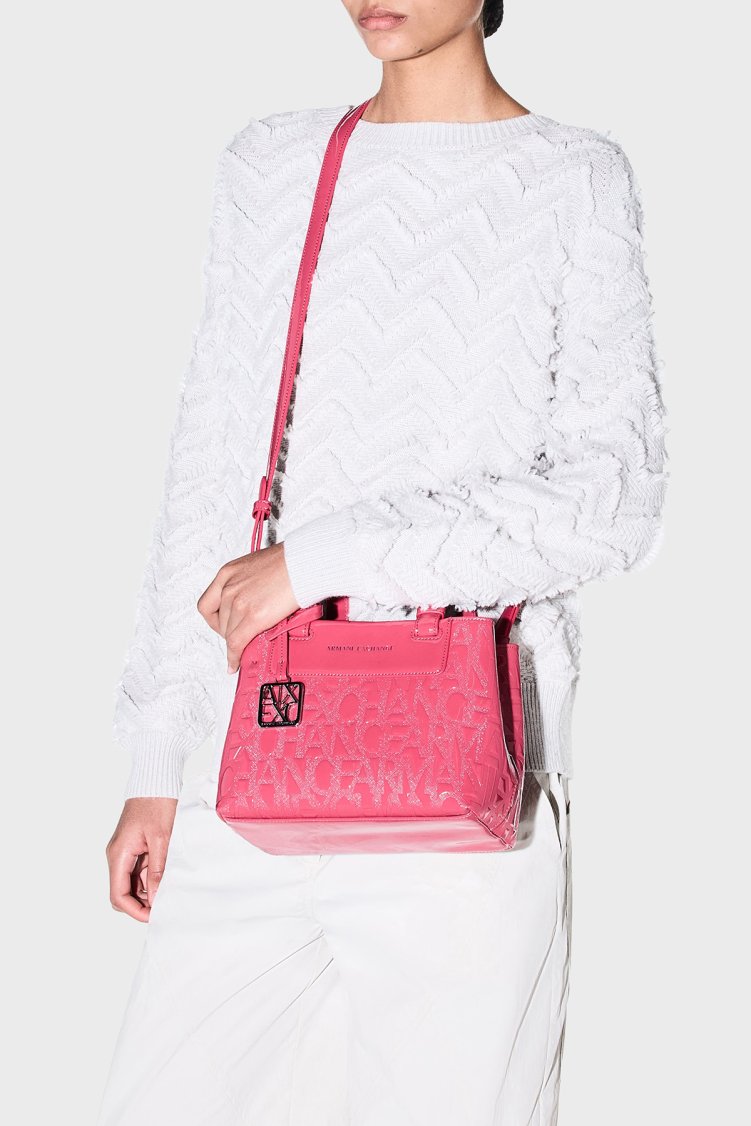 Armani Exchange 4G Logolu Çıkarılabilir Askılı Kadın Çanta XW001576 AF17290 U4235 Pembe - Armani Exchange (1)