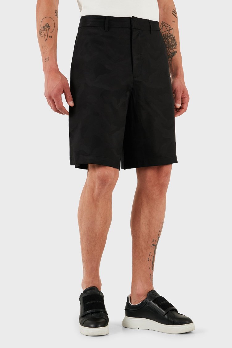 Armani Exchange Astarlı Regular Fit Normal Bel Cepli Erkek Short XM000396 AF13170 FC038 SİYAH - Armani Exchange (1)