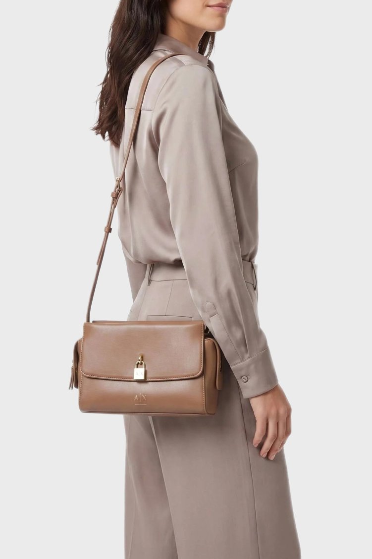 Armani Exchange Ayarlanabilir Askılı Kadın Çanta XW003055 AF28605 U6186 Taba - Armani Exchange (1)
