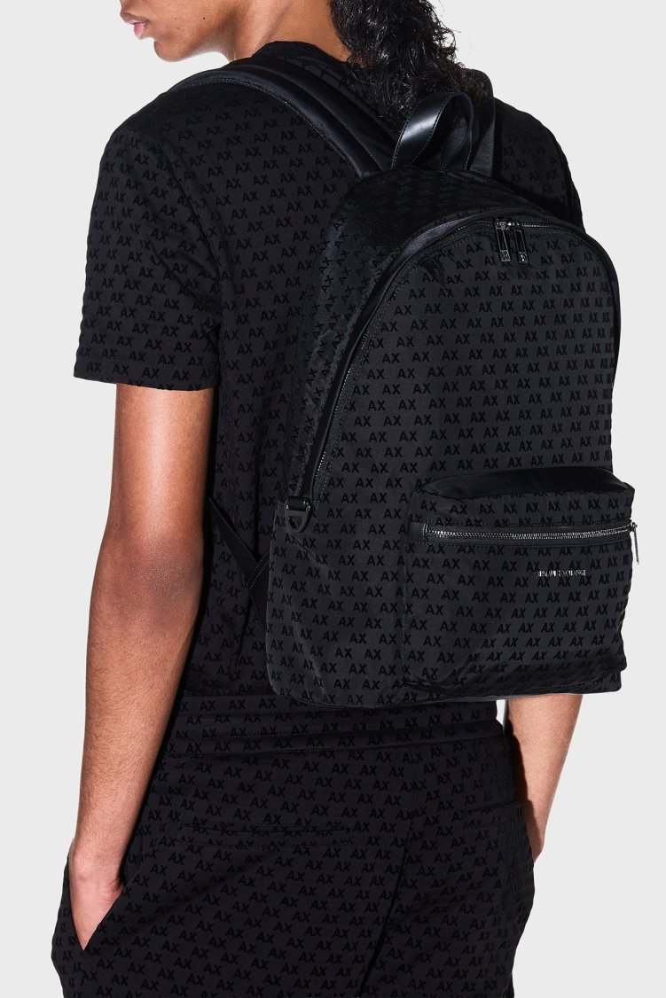 Armani Exchange Ayarlanabilir Omuz Askılı Erkek Sırt Çantası XM003358 AF27209 UC001 Siyah - Armani Exchange (1)