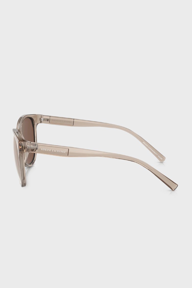 Armani Exchange Cat Aynalı Güneş Kadın Gözlük 0AX4144SU 83447P 54 Işıltılı Saydam Kahve-Kahveren - Armani Exchange (1)