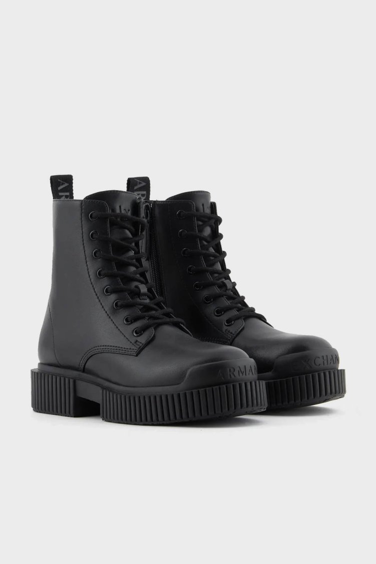 Armani Exchange Deri Logolu Bayan Bot XDN031 XV875 00002 SİYAH - Armani Exchange (1)