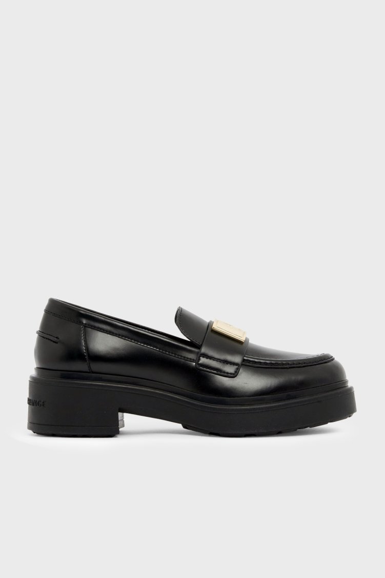 Armani Exchange Deri Makosen Kadın Ayakkabı XW003095 AF11912 UC001 Siyah - Armani Exchange