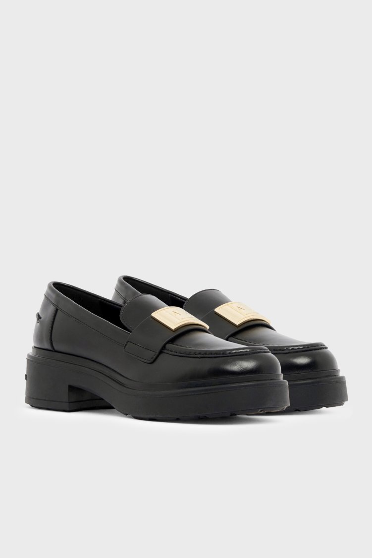 Armani Exchange Deri Makosen Kadın Ayakkabı XW003095 AF11912 UC001 Siyah - Armani Exchange (1)