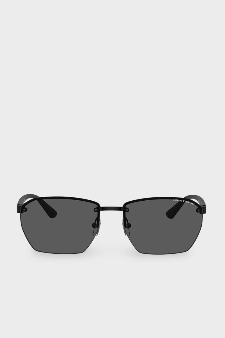 Armani Exchange Dikdörtgen Güneş Erkek Gözlük 0AX2048S 600087 59 Mat Siyah-Koyu Gri - Armani Exchange (1)