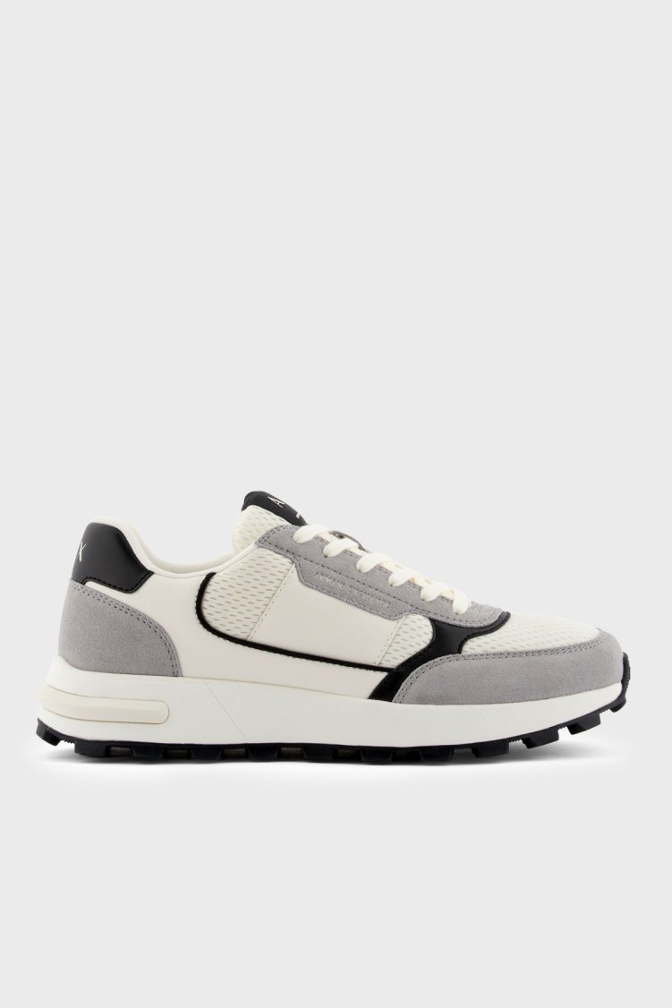 Armani Exchange Erkek Ayakkabı XM002197 AF17447 MZ442 BEYAZ-GRİ - Armani Exchange
