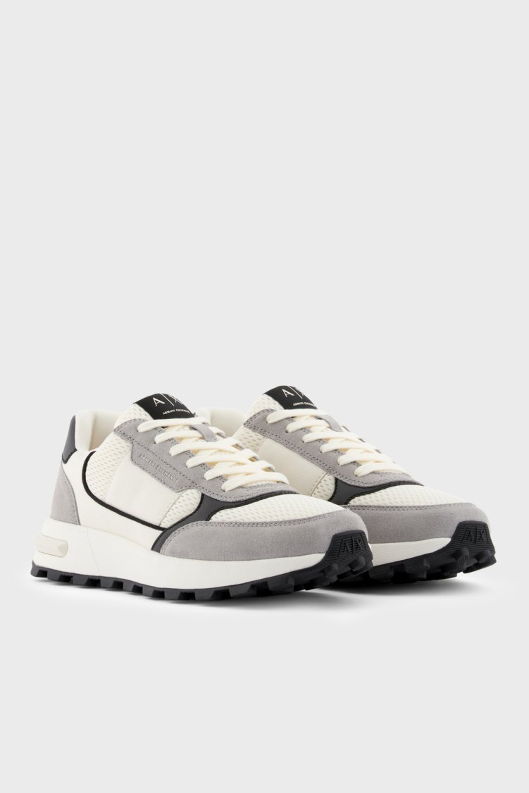 Armani Exchange Erkek Ayakkabı XM002197 AF17447 MZ442 BEYAZ-GRİ - Armani Exchange (1)
