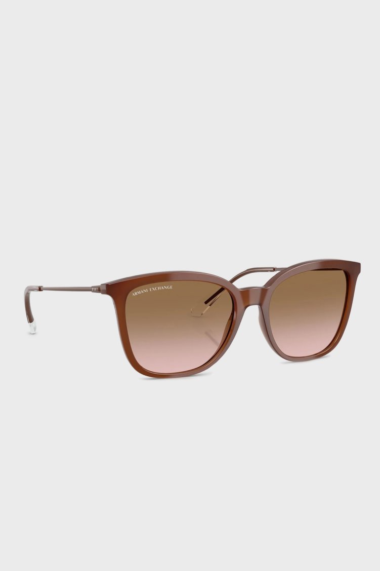 Armani Exchange Güneş Kadın Gözlük 0AX4151S 836511 55 Yanar Döner Koyu Kahve-Pembe D - Armani Exchange