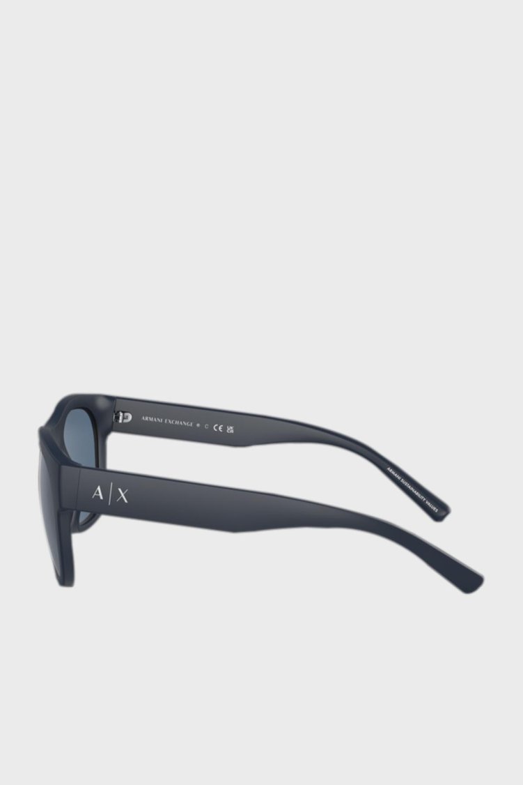 Armani Exchange Güneş Erkek Gözlük 0AX4128SU 812380 55 Mat Mavi-Koyu Mavi - Armani Exchange (1)
