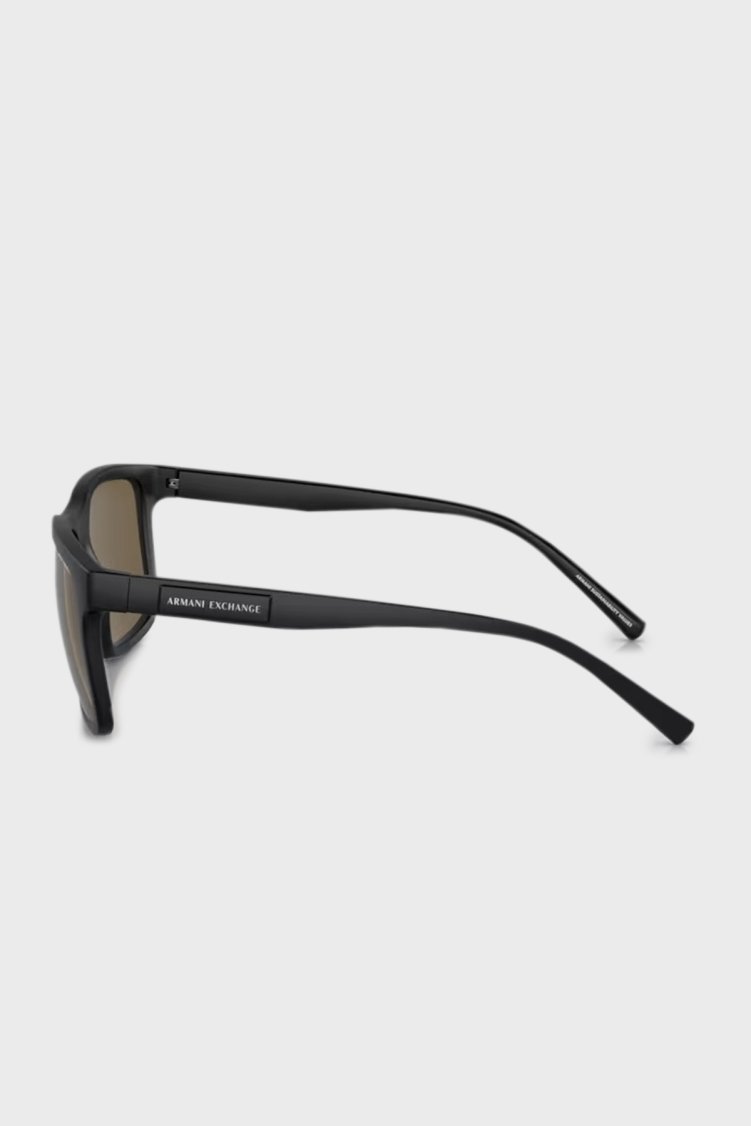 Armani Exchange Güneş Erkek Gözlük 0AX4145S 807873 57 Mat Siyah-Koyu Kahve - Armani Exchange (1)