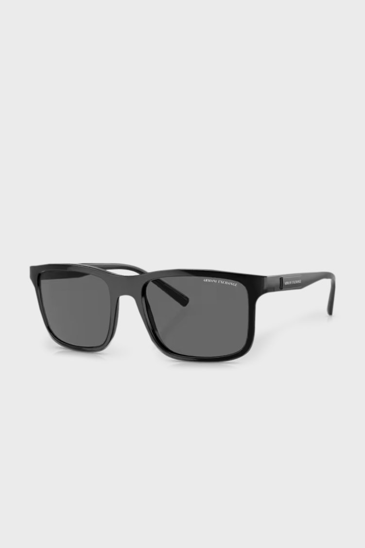 Armani Exchange Güneş Erkek Gözlük 0AX4145S 815887 57 Parlak Siyah-Koyu Gri - Armani Exchange
