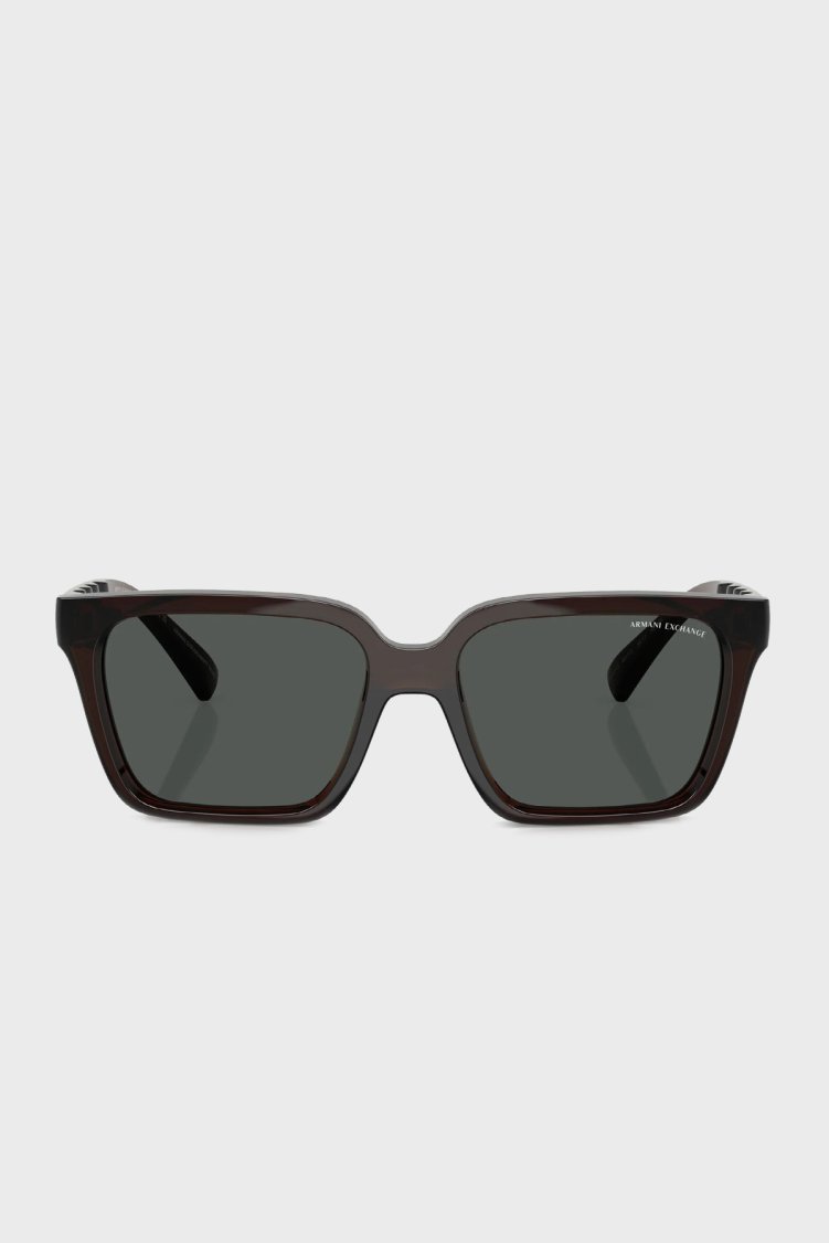 Armani Exchange Güneş Erkek Gözlük 0AX4147S 835773 56 Parlak Şeffaf Yeşil-Duman - Armani Exchange