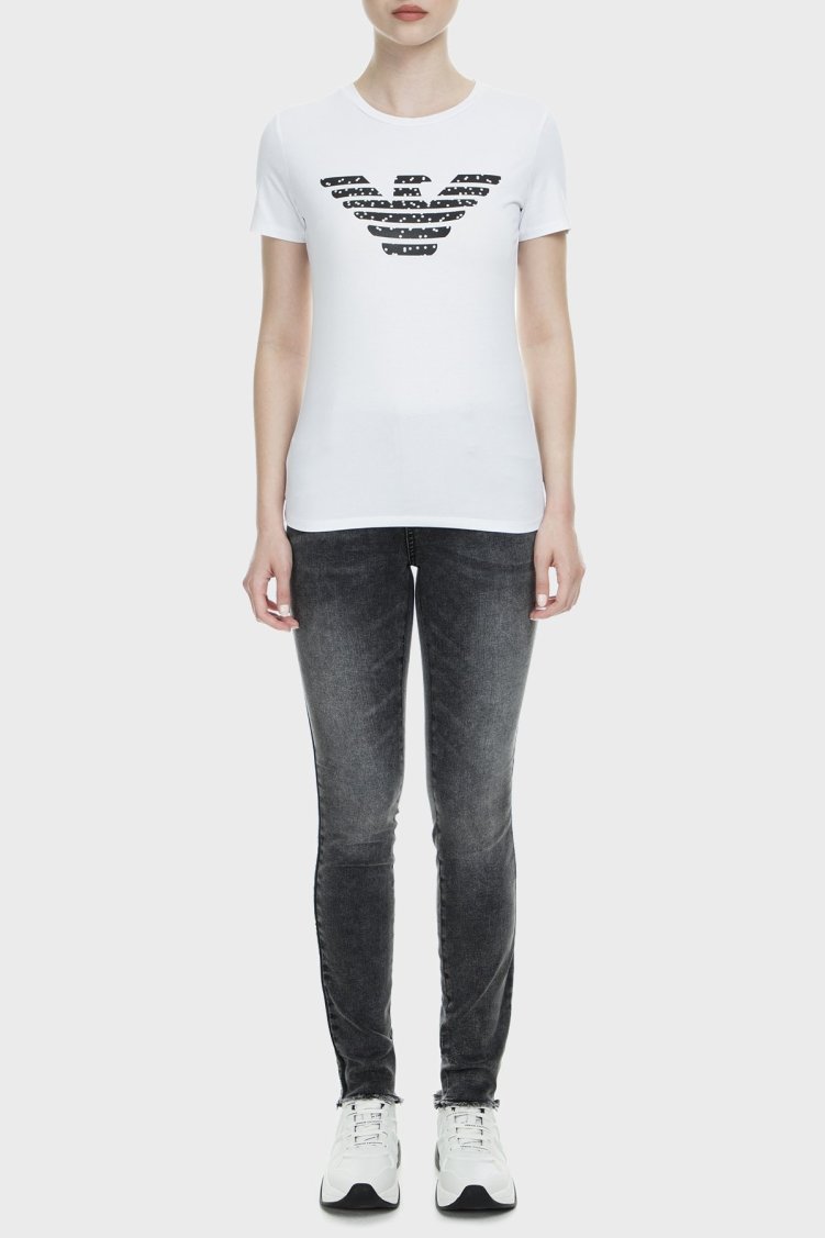 Armani Exchange J01 Jeans Bayan Kot Pantolon S 6GYJ01 Y2HMZ 0903 GRİ - Armani Exchange