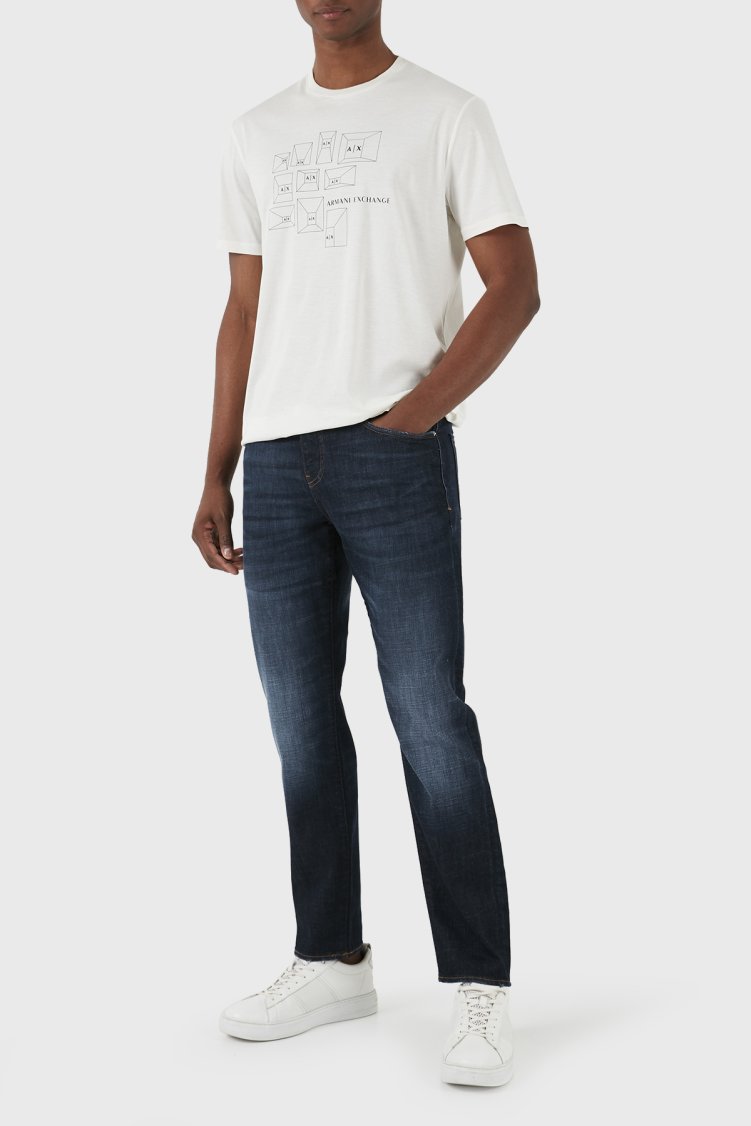 Armani Exchange J13 Slim Fit Jeans Erkek Kot Pantolon 3DZJ13 Z1YHZ 1500 MAVİ - Armani Exchange